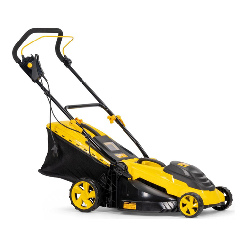 Газонокосилка эл. CHAMPION EM4118 (1,8 кВт пласт.+ткань травосб. 50л ширина 420мм 25-75мм, 13кг)