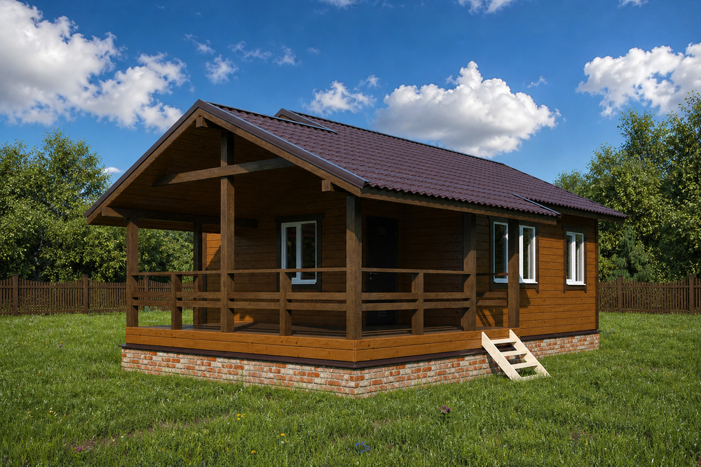 Каркас дома 7 x 10.5 м