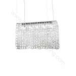 Pendant design lamp Giogali SP RE1 by Vistosi (Clear)