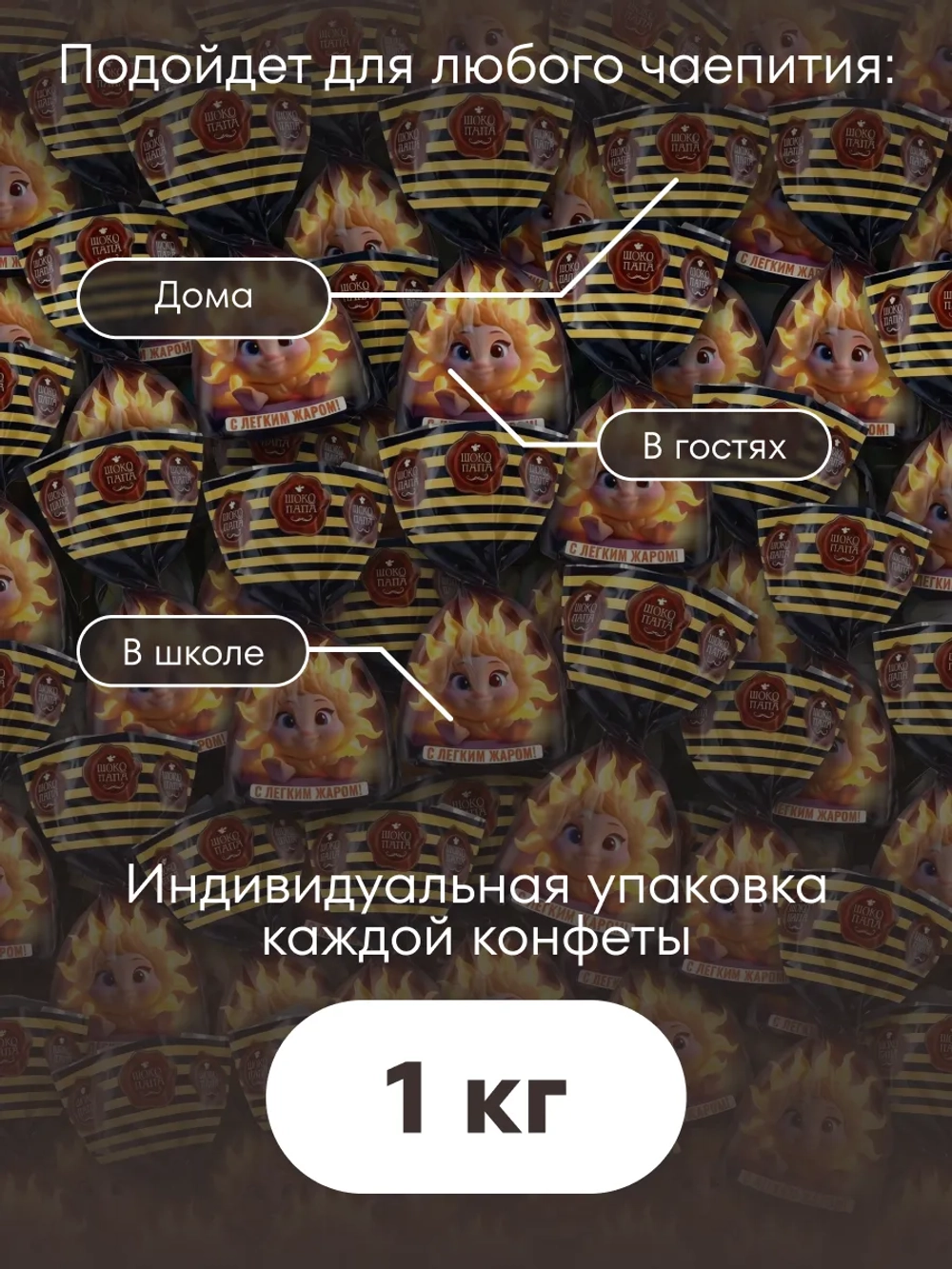 Конфеты мини "С ЛЁГКИМ ЖАРОМ!"1 кг.