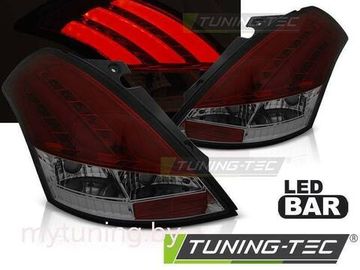 Задние фонари для Suzuki Swift III (10-17) LED красные темные
