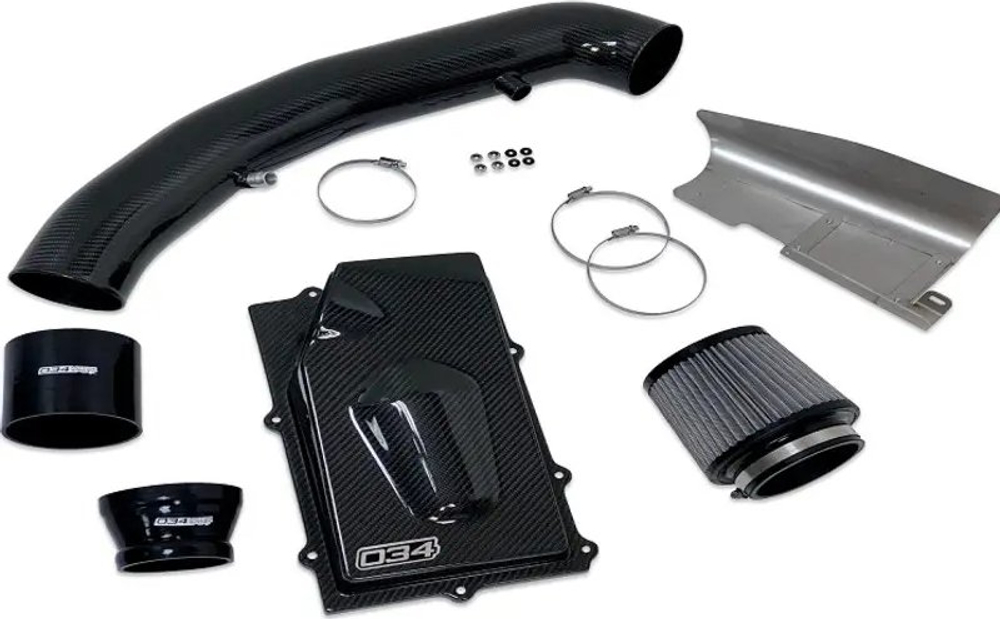 Система холодного впуска 034Motorsport Audi TT RS/RS3 2.5 TFSI EVO X34 4" Carbon Fiber Closed-Top Cold Air Intake System