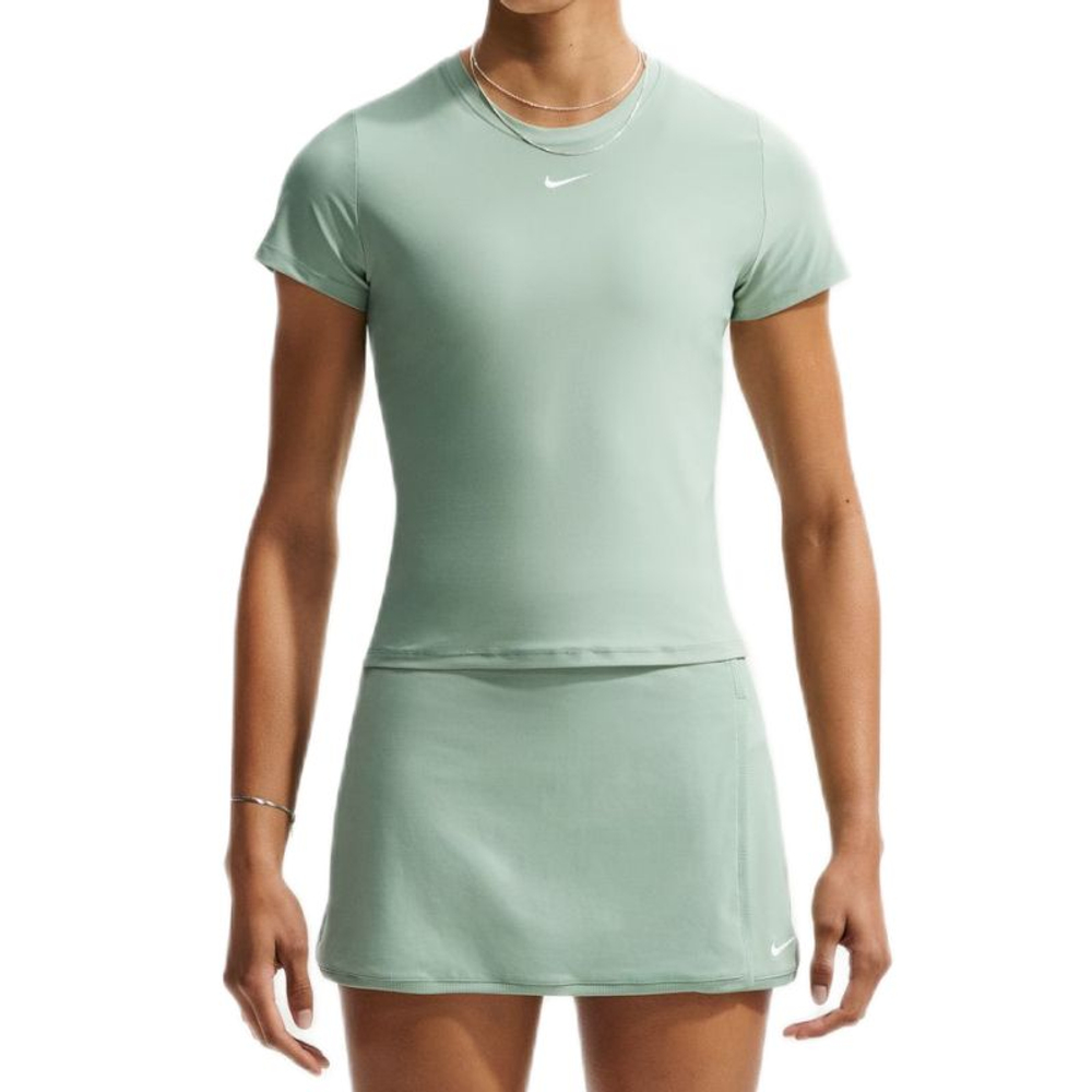 Женская теннисная футболка Nike Victory Dri-Fit Short Sleeve Tennis - steam/white