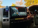 Магнитола для Toyota Land Cruiser Prado 120 (правый руль, в отсек 200x100mm) - FarCar S500-TS10 монитор 9.5" QLED на Android 14, Быстрая, CarPlay, 4G SIM-слот