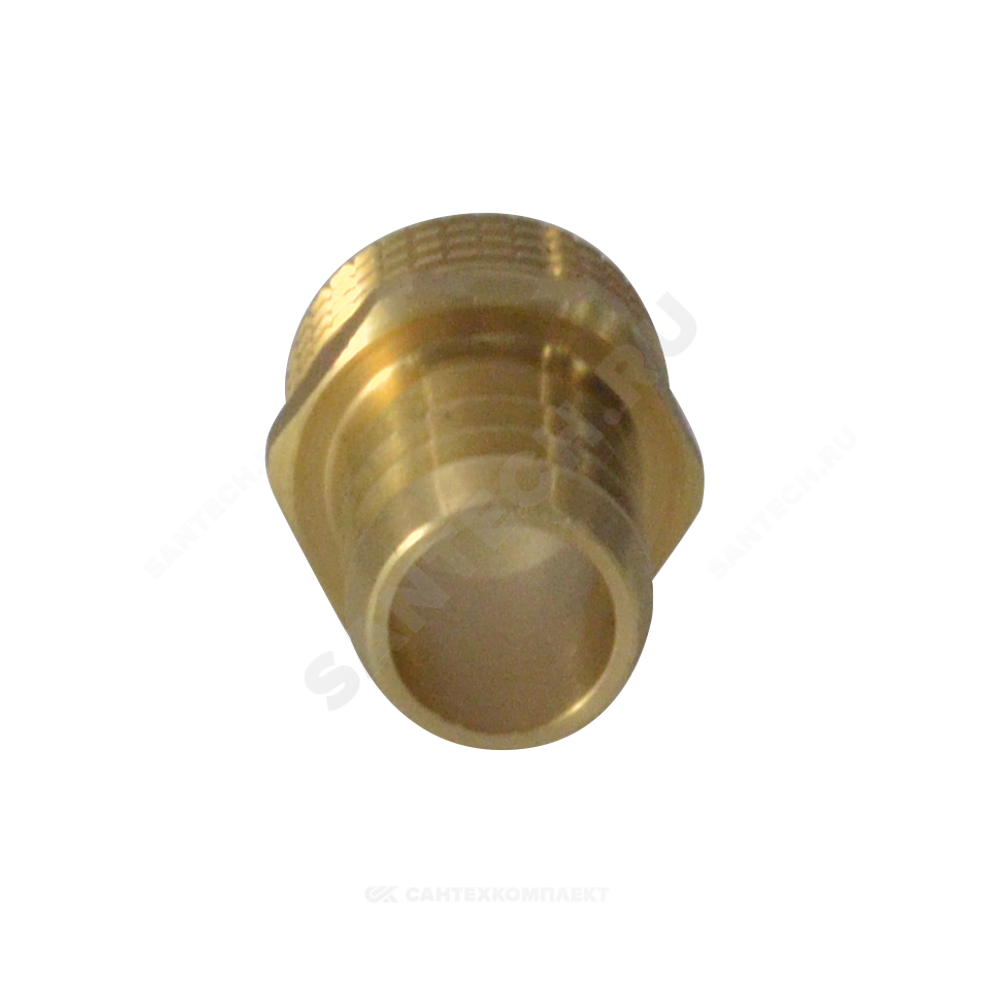 Переходник штуцерный латунь неразъемный для шланга Дн 20х1/2" НР SantechSystems