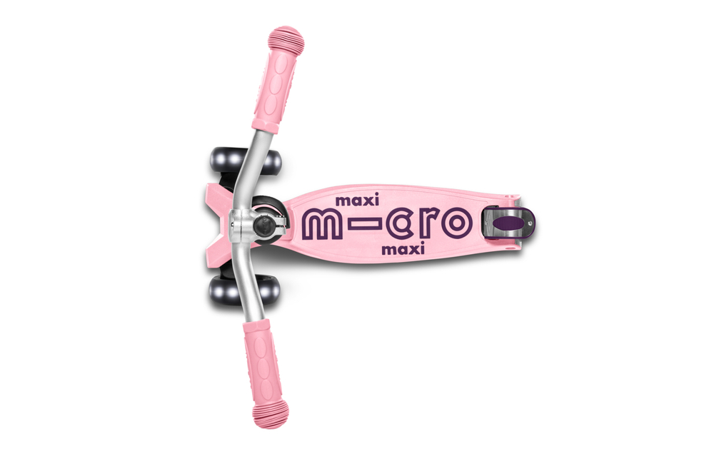 Самокат Maxi Micro Deluxe Pro LED пудровый