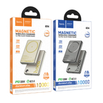 Портативный аккумулятор Hoco Q34, Clever, 10000mAh, PD20W, QC3.0, QI, Серый