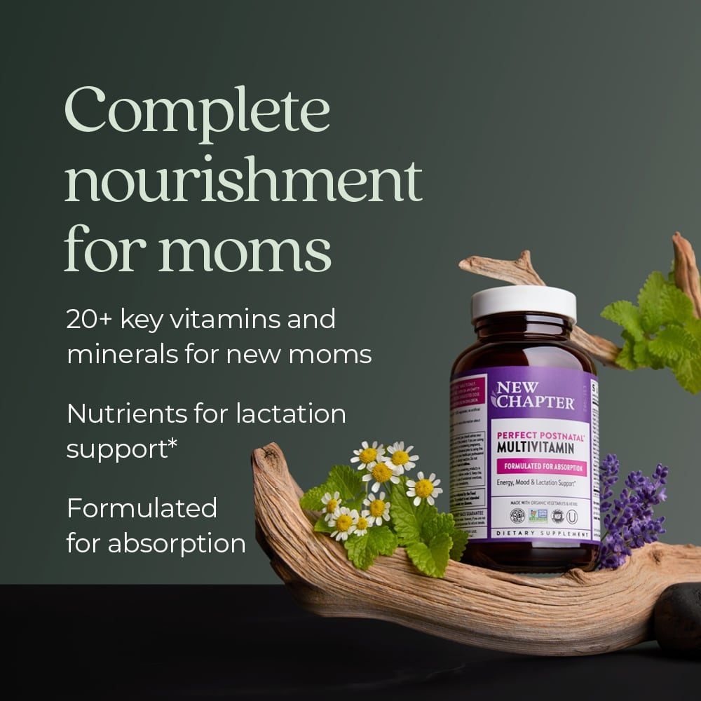 New Chapter, Perfect Postnatal™, мультивитамины, 96 вегетарианских таблеток