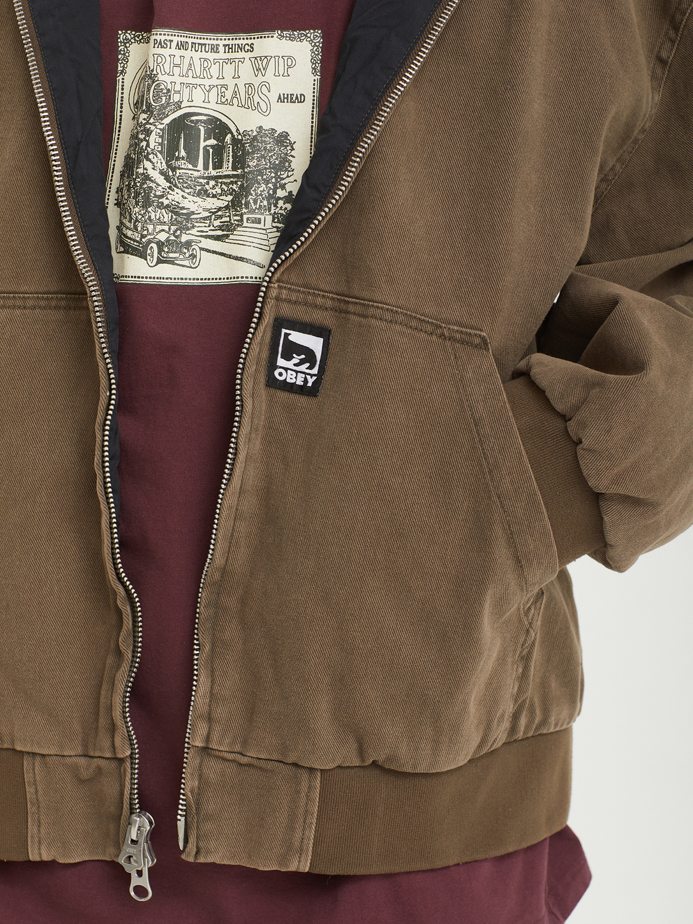 Мужская Куртка Obey Glen Zip Up