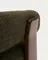 Кресло Granite на 3 ножках, зеленый шенилл, массив ясеня в отделке орех