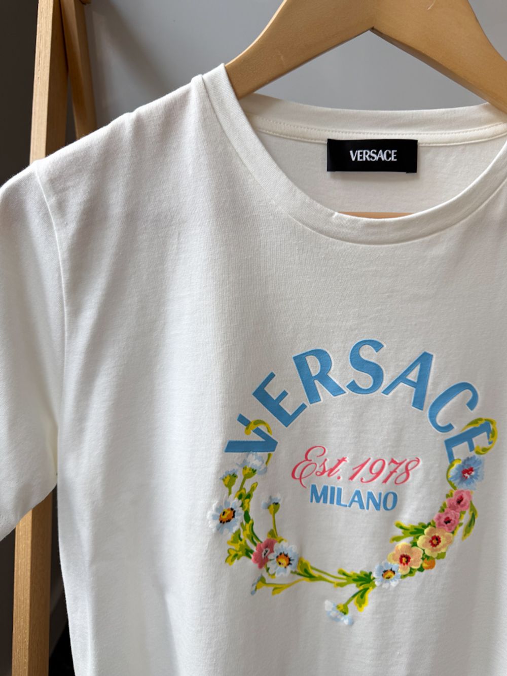 Новая хлопковая футболка Versace, 164