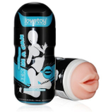 Телесный мастурбатор-ротик Sex In A Can Mouth Stamina Tunnel (Цвет: телесный)