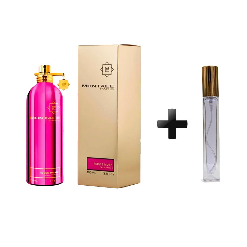 Montale Roses Musk Gold Box EDP + Атомайзер