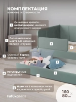 Диван - кровать 160х80 см Стич ткань Микровелюр