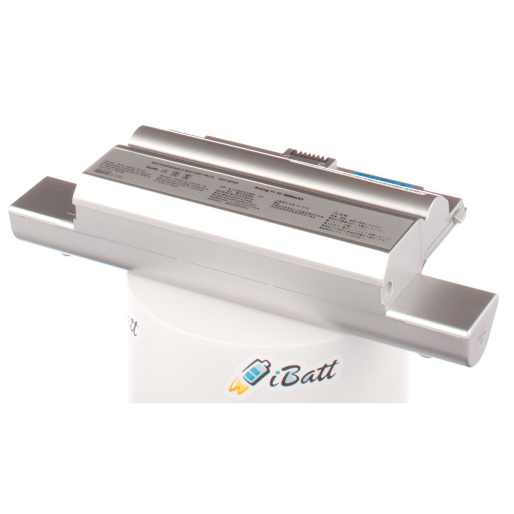 Аккумулятор iBatt 6600mAh, для VGN-FZ21SR Vaio VGN-FZ31ER VGN-FZ11ZR VGN-FZ21MR VGN-FZ31SR VGN-FZ31MR VGN-FZ31ZR