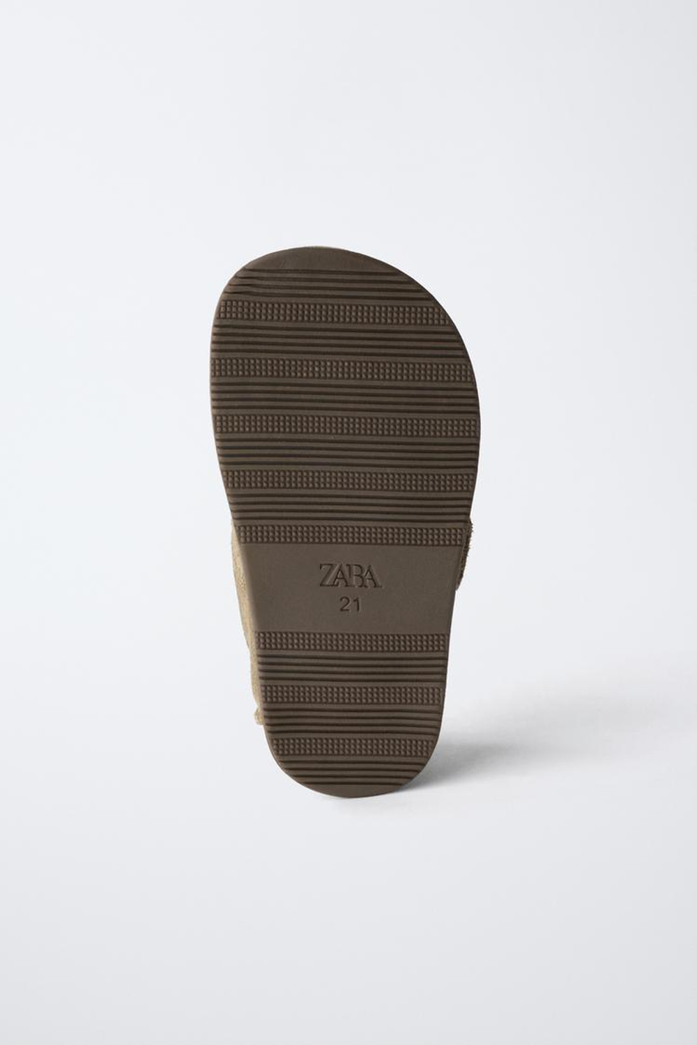 ZARA КОЖАНЫЕ ТОПСАЙДЕРЫ BAREFOOT, ЗЕЛЕНЫЙ ХАКИ