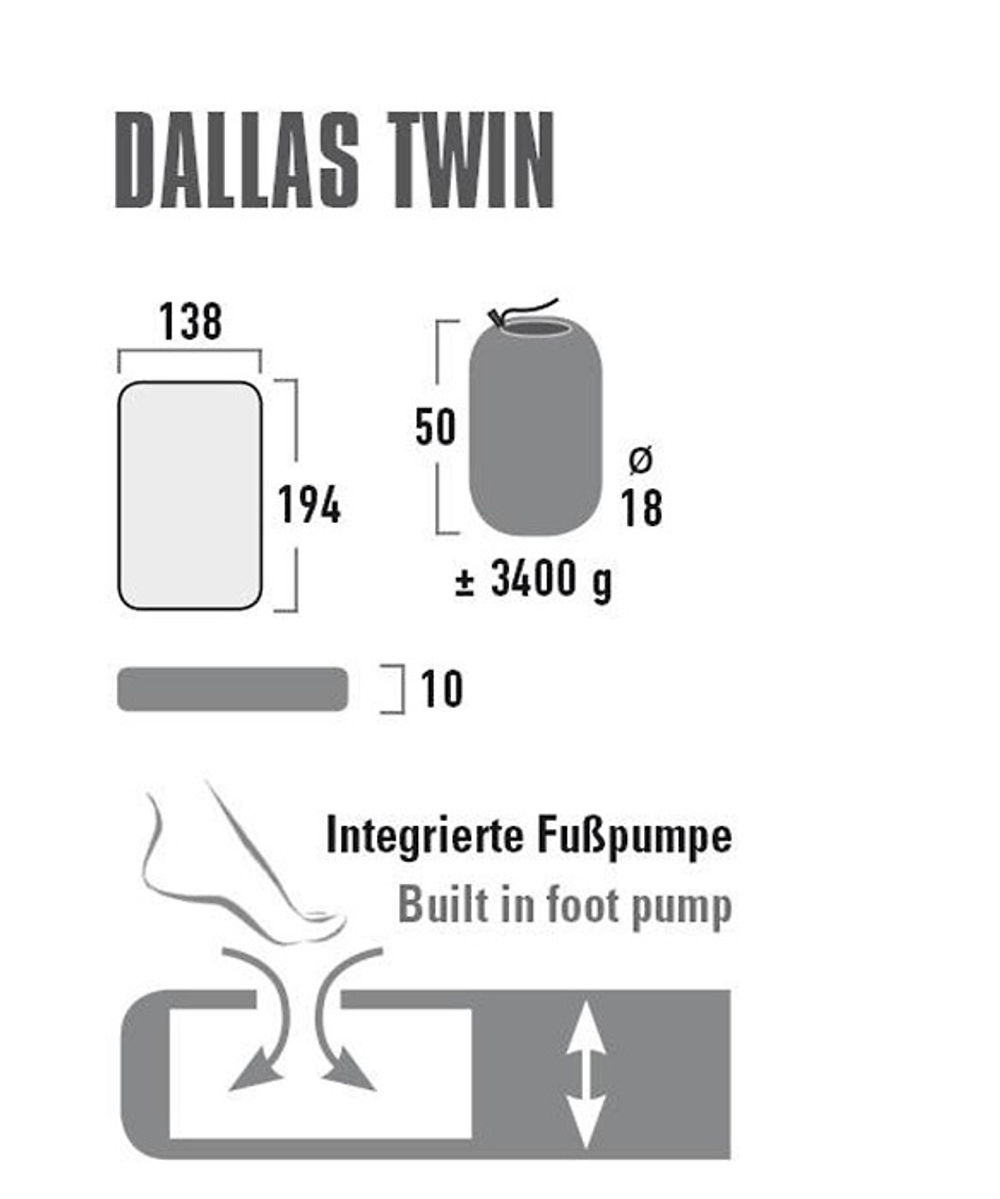 Надувной матрас High Peak Dallas Twin [41033]