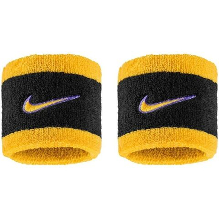 Теннисные напульсники Nike Swoosh 2P - black/court purple/university gold
