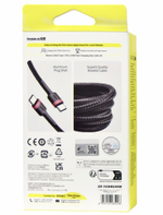 Кабель-зарядка Type-C на Type-C Baseus Cafule series PD2.0 2м (CATKLF-H91) красно-черный