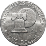 1 доллар 1976 год, США, Эйзенхауэр, Колокол Свободы. VF-XF
