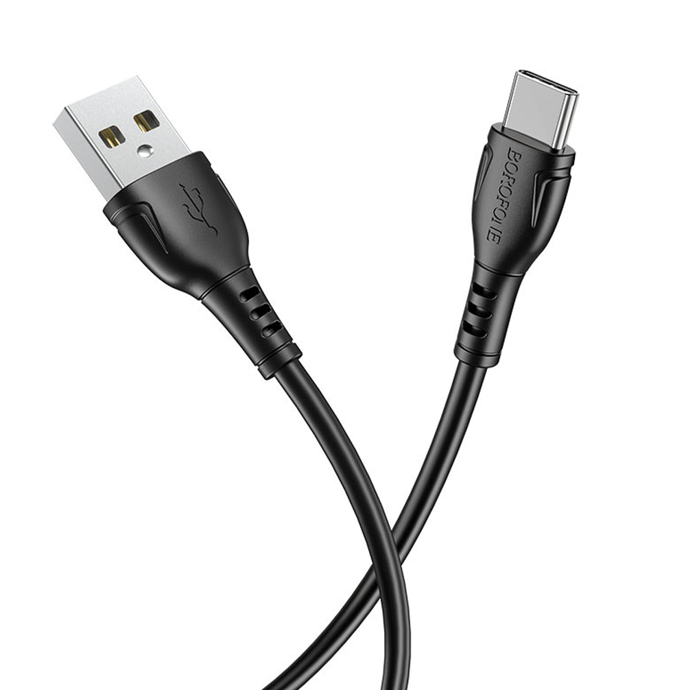 Usb Кабель-зарядка Type-C Borofone BX51 Trumph 3A 1м силиконовый черный