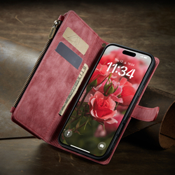 Многофункциональный чехол-кошелек CaseMe 3 in 1 Matte Wallet для iPhone 17