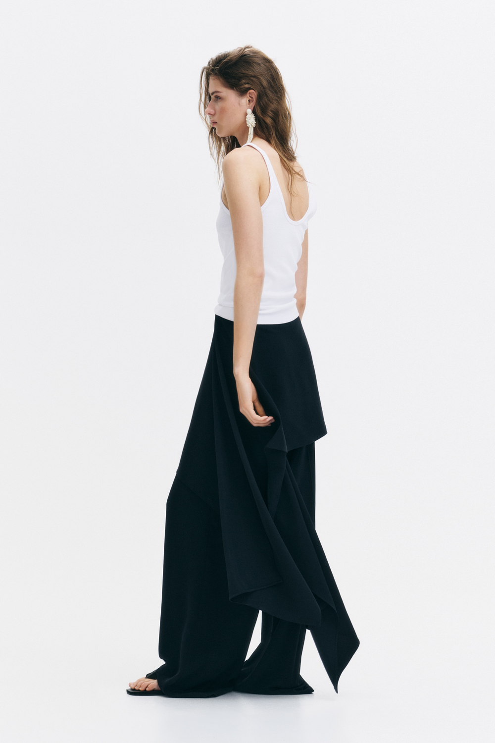Топ без рукавов в рубчик - H&M