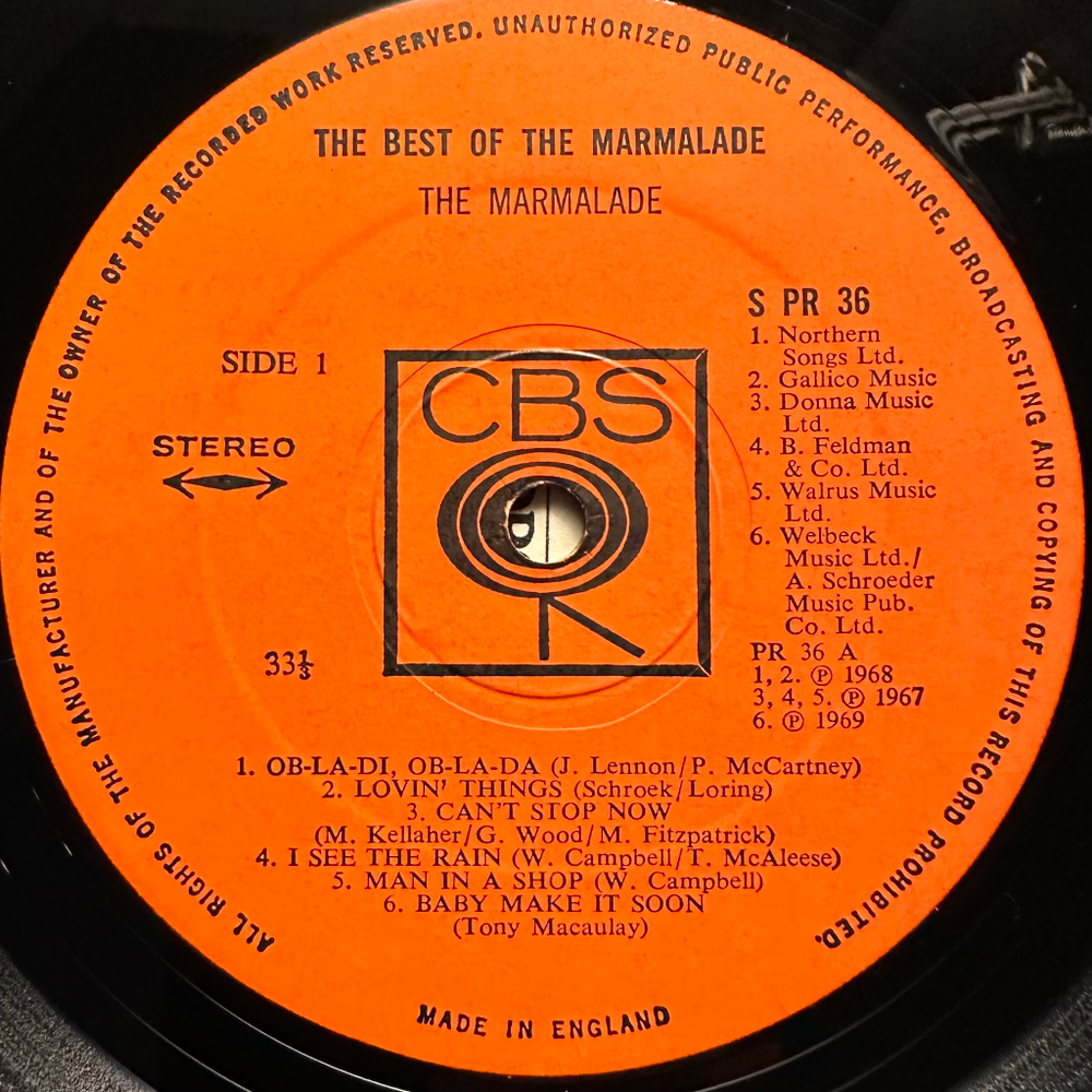 The Marmalade - The Best Of The Marmalade (Англия 1970г.)