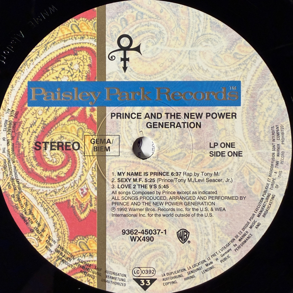 Виниловая пластинка Prince And The New Power Generation ‎– Love Symbol 2LP