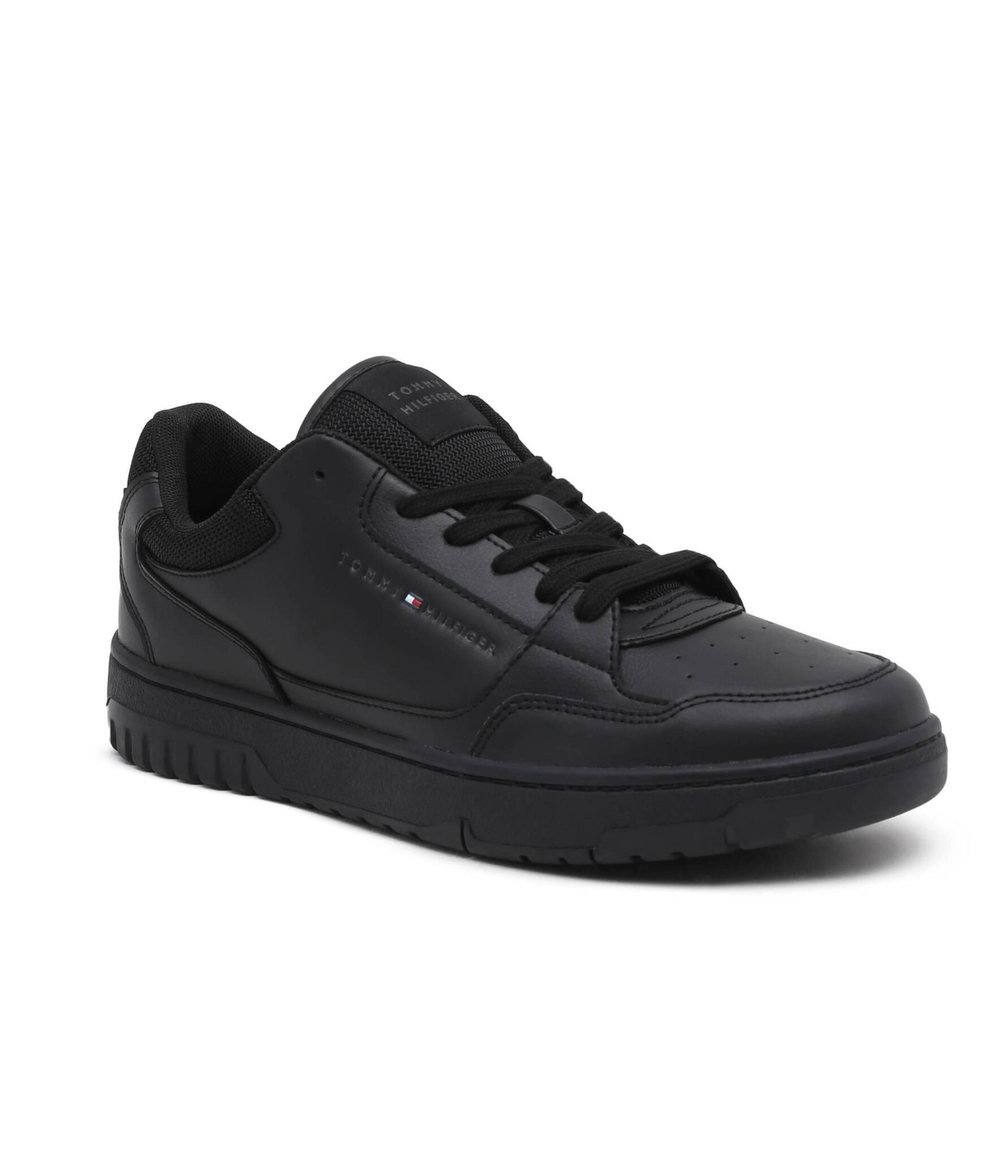 Кожаные кроссовки th basket core ess Tommy Hilfiger - черный(FM0FM05040)