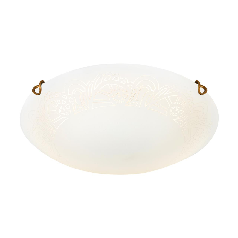 7602/BL SNOK SN 000 Светильник стекло/белое/золото LED 24Вт 4000K D300 IP20 AMMONITE