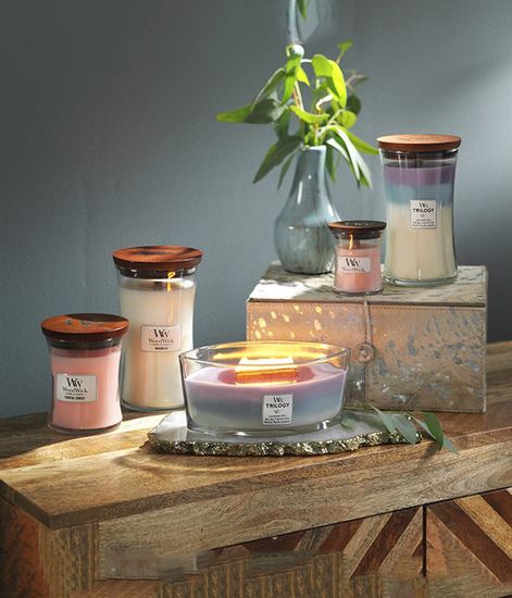 Летние фрукты, ароматическая свеча эллипс, WoodWick