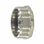 Футорка латунь никель Ду 15х10 (1/2"х3/8") НР/ВР