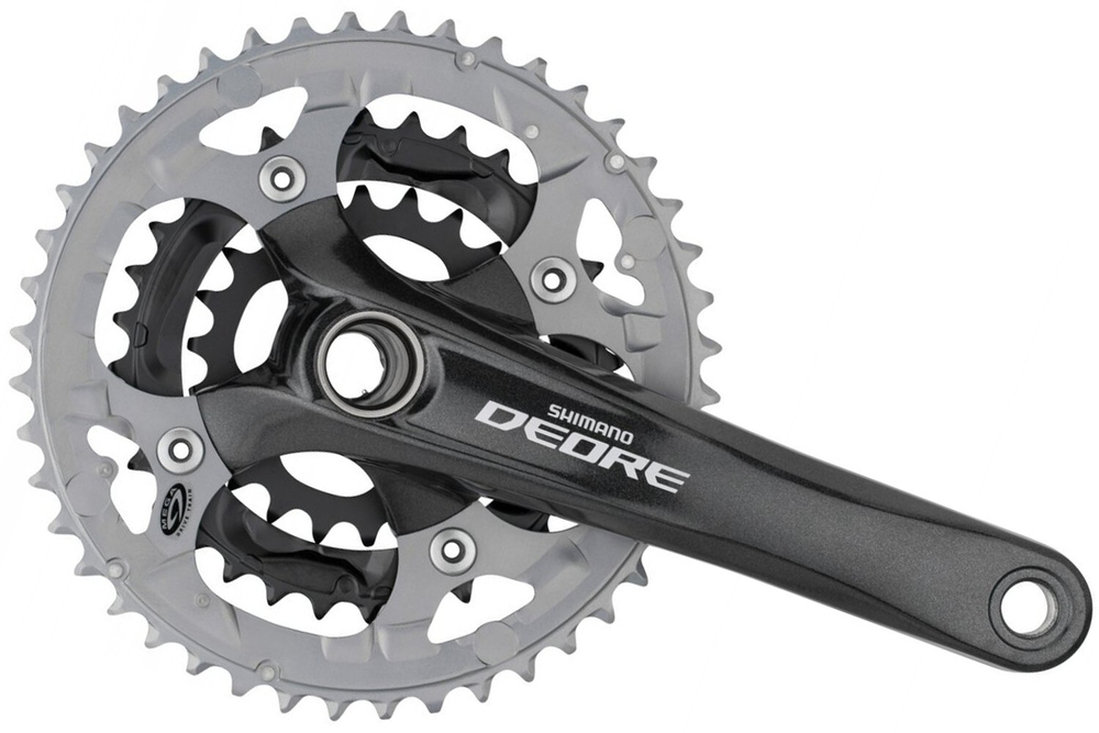 Система Shimano Deore, M591, 175мм, ин.вал, 44/32/22T с каретк., черн