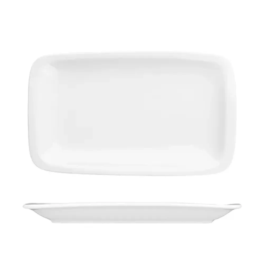 Блюдо прямоугольное 24*15 см h2,2 см белое фарфор P.L. Proff Cuisine [8]