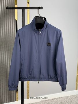 Ветровка серо-синяя с тёмно-синей обратной стороной от Dolce & Gabbana BP5-649630
