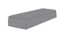 Защитный чехол на шезлонг Ривьера 210×80×30 см, цвет серый
