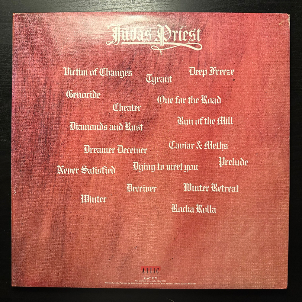 Judas Priest - Hero, Hero 2LP (Канада 1981г.)