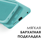 Мягкий Soft Touch чехол из силикона для XIAOMI REDMI NOTE 9 PRO / 9S / POCO M2 PRO с бархатной подкладкой