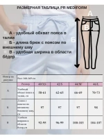 Брюки медицинские синие стрейч на резинке