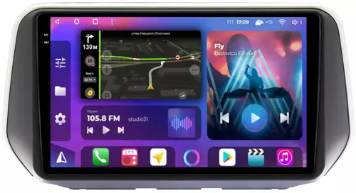 Магнитола для Hyundai Santa Fe 4 2018-2020 - FarCar S500-TS10 монитор 10.36" QLED на Android 14, Быстрая, CarPlay, 4G SIM-слот