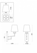 Бра Freya Viva FR5266WL-01CH