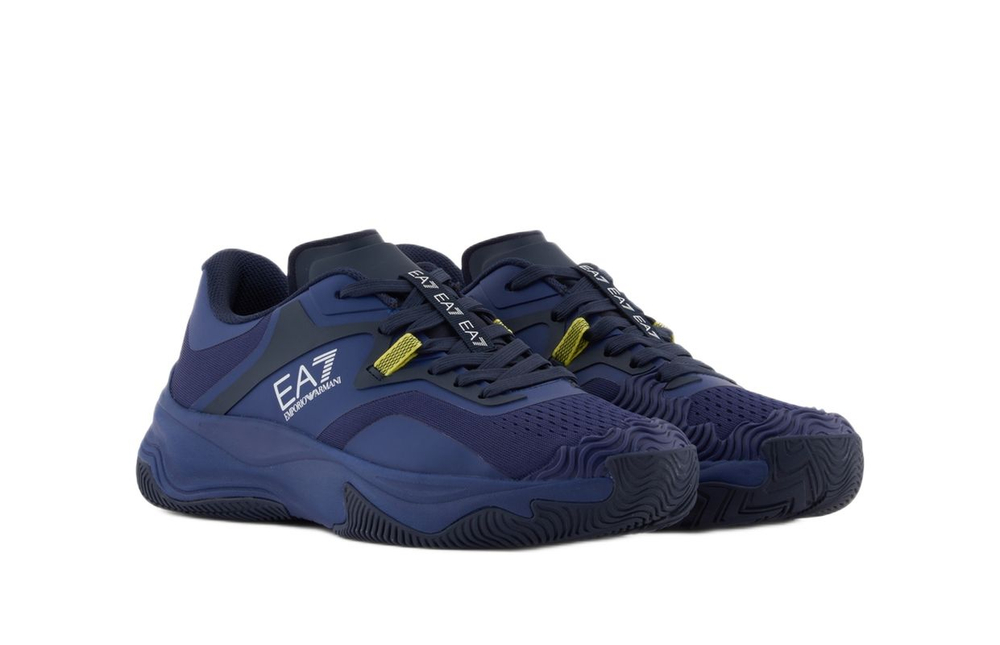 Теннисные кроссовки EA7 Unisex Woven Sneaker — deep cobalt/sky captain/yellow