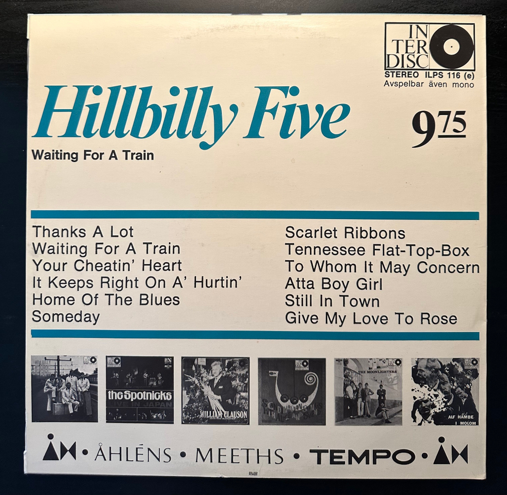 Hillbilly Five - Waiting For A Train (Швеция 1969г.)