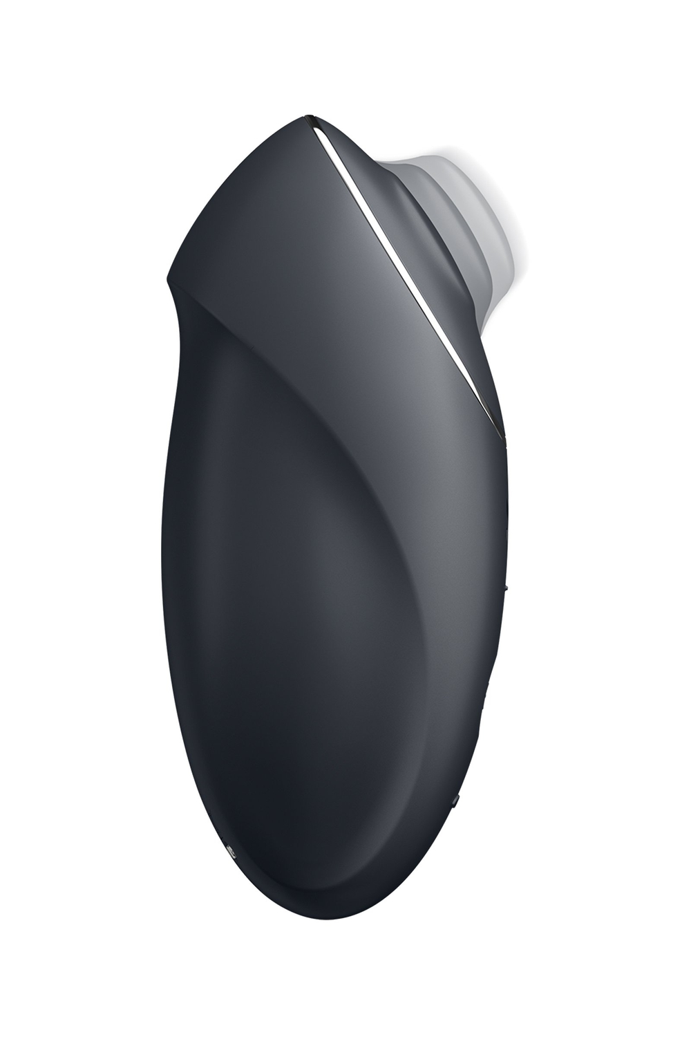 Вибромассажер Satisfyer Tap & Climax 1, силикон, серый, 11 см