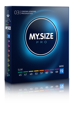 Размерные презервативы MY.SIZE PRO размер 72 - 3шт