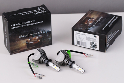 Allroad Q3 Led 20W 2400Lm 6000K 12-24V H1 H3 H4 H7 H11 H27 HB3 HB4