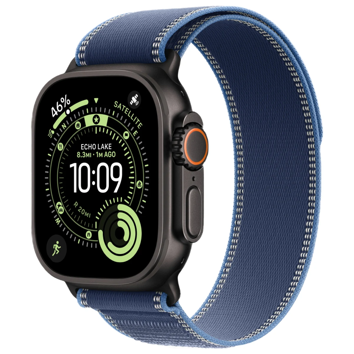 Умные часы Apple Watch Ultra 3, 49 мм, Natural Titanium, ремешок Blue Trail Loop M/L — фото 1