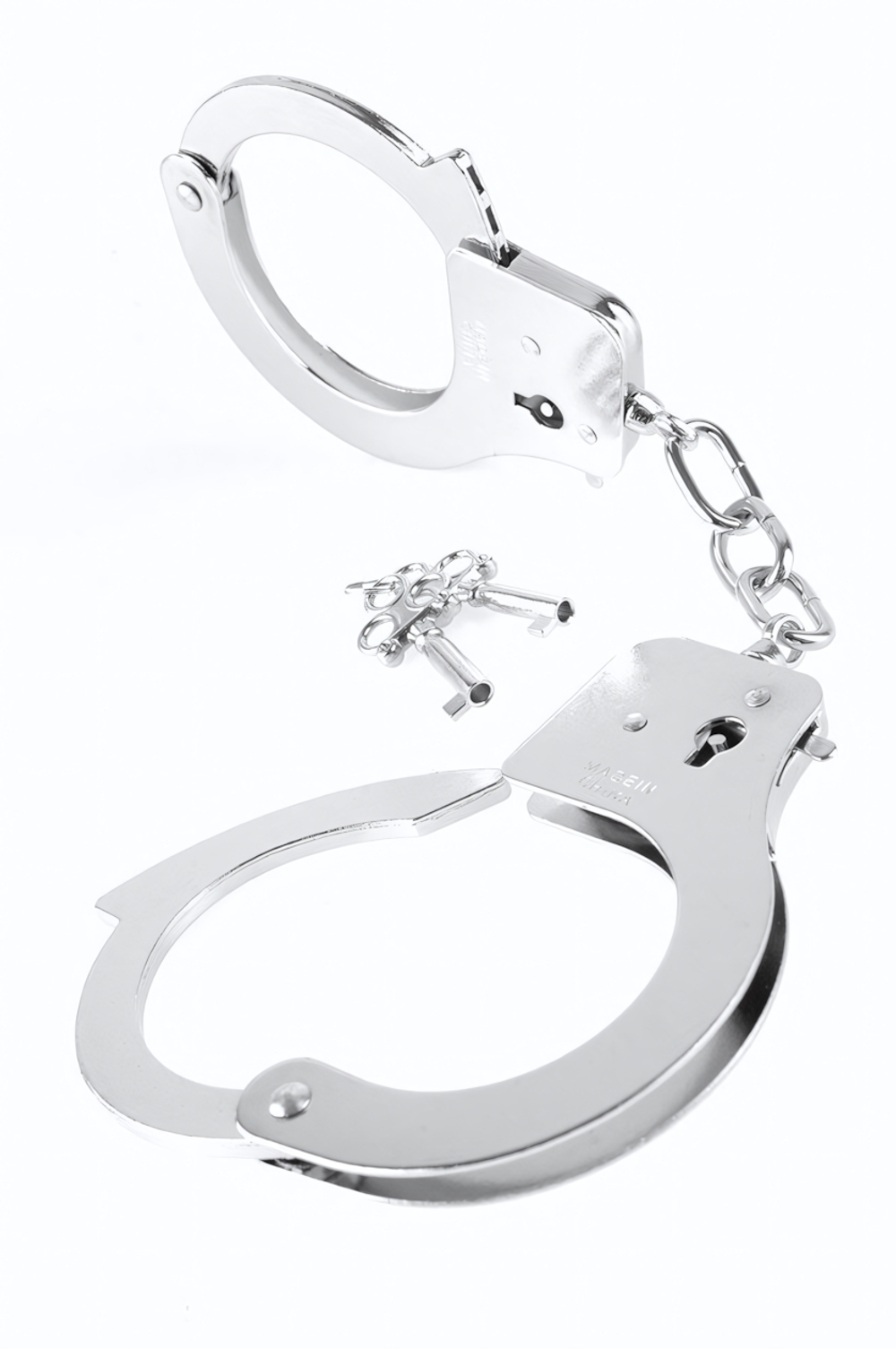 Металлические серебристые наручники Designer Metal Handcuffs (Цвет: серебро)