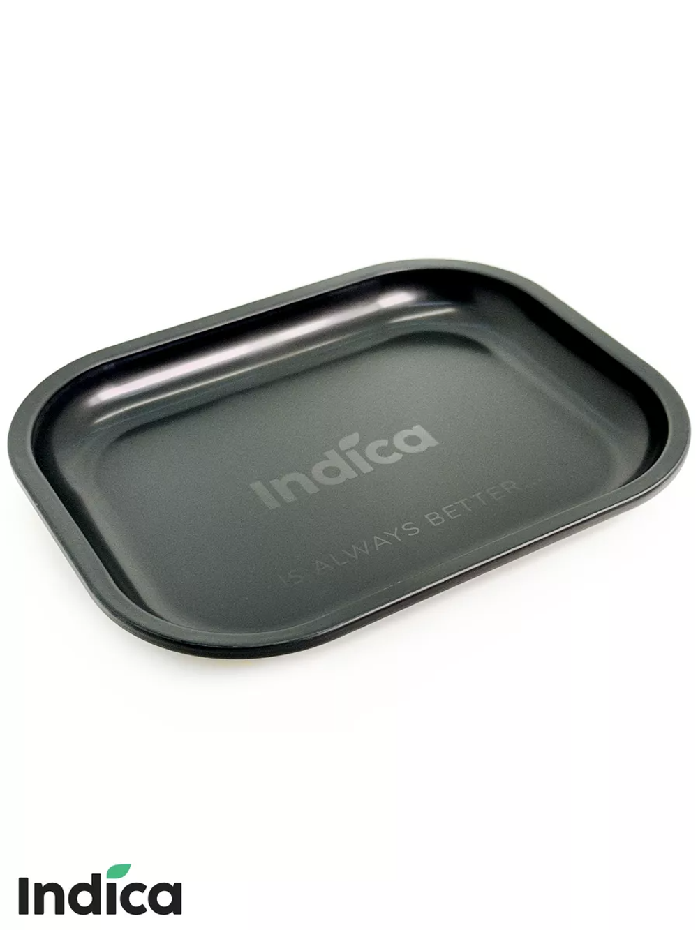 Металлический поднос Indica Black 18x14 СМ для табака и трав